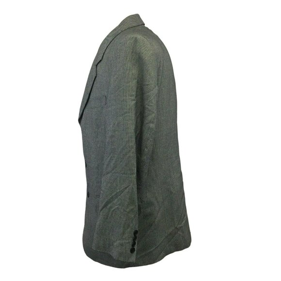 Alberto Celini Two Piece Suit Jacket Blazer Sports Coat Mens 42R Pants 36 Black - Picture 9 of 12